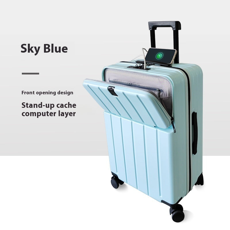 ABS+PC Hard Shell Carry-On Suitcase with Spinner Wheels