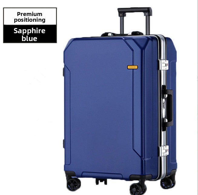 Elite Smart Travel Suitcase – Aluminum Frame, USB Charging, Detachable 360° Wheels