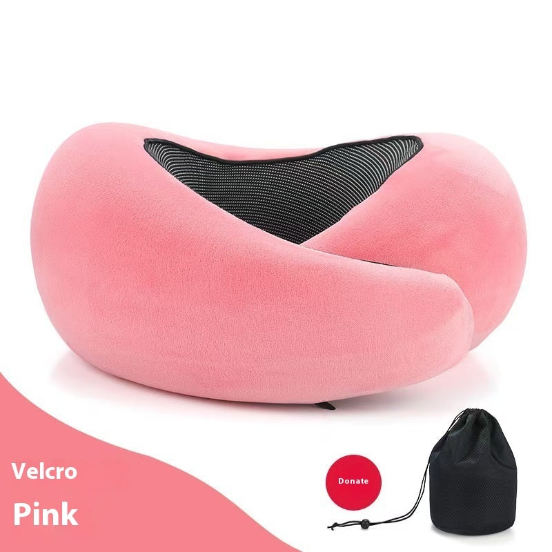 Memory Foam Travel Neck Pillow – Adjustable U-Shape Support