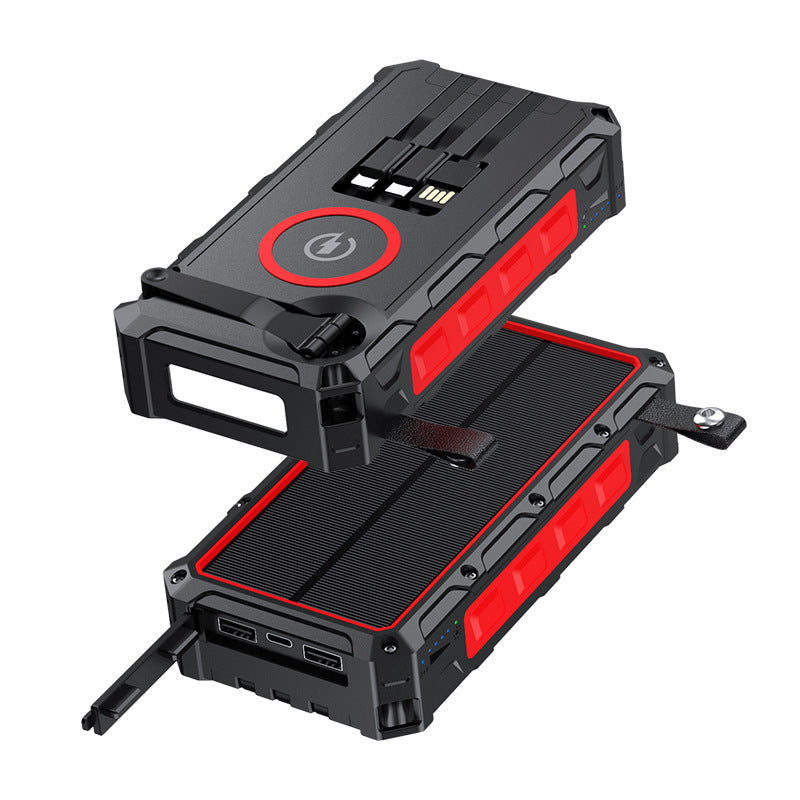 Solar Hand Crank Power Bank – 20000mAh Emergency Charger