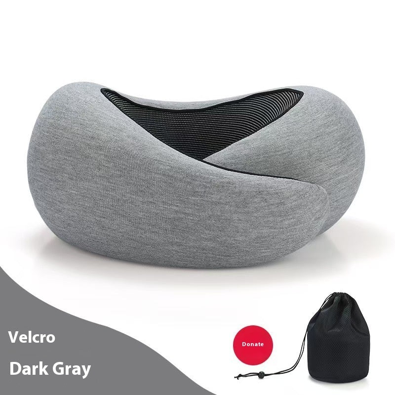Memory Foam Travel Neck Pillow – Adjustable U-Shape Support