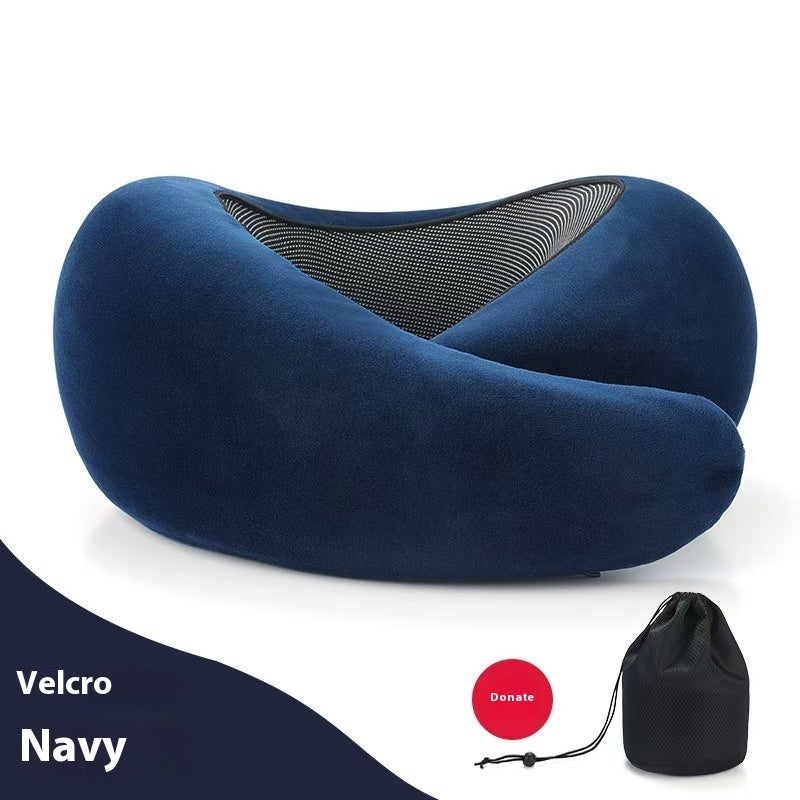 Memory Foam Travel Neck Pillow – Adjustable U-Shape Support