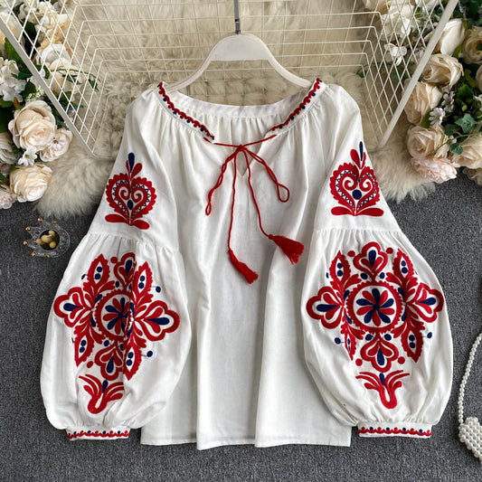 Classic Puff Sleeve Travel Top