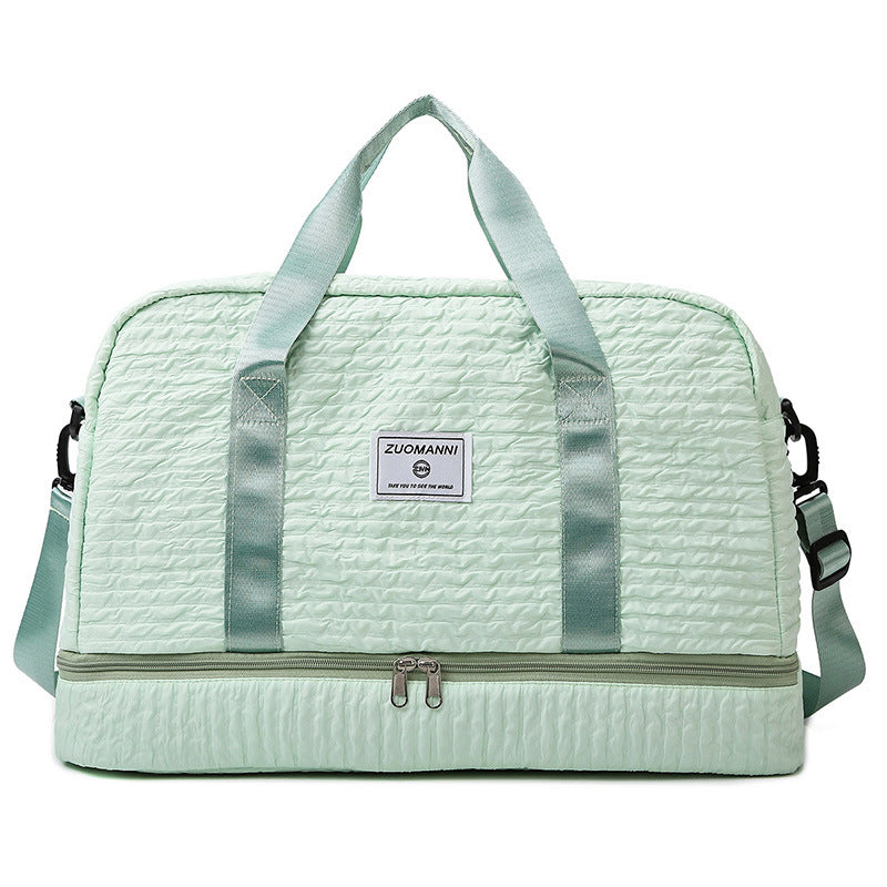 Ruched Travel Duffle with Wet/Dry Compartment