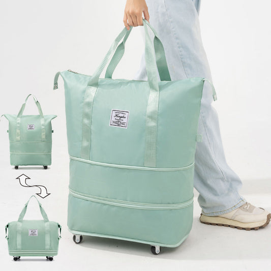 Rolling Travel Gym Bag | Wet & Dry Separation Tote