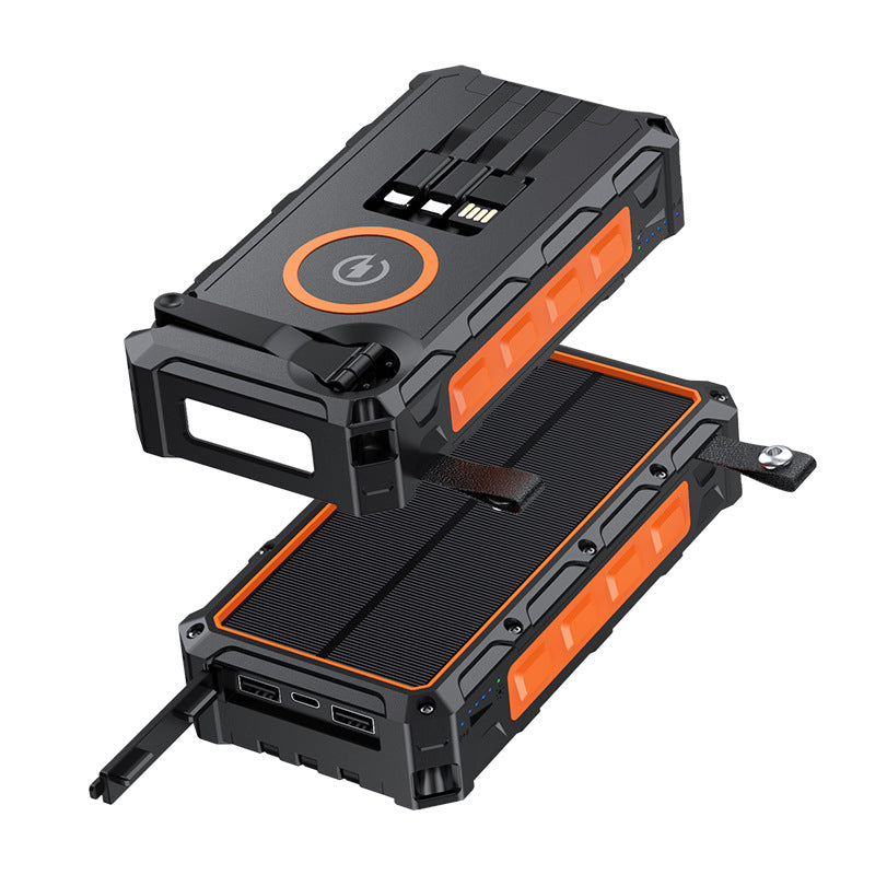 Solar Hand Crank Power Bank – 20000mAh Emergency Charger