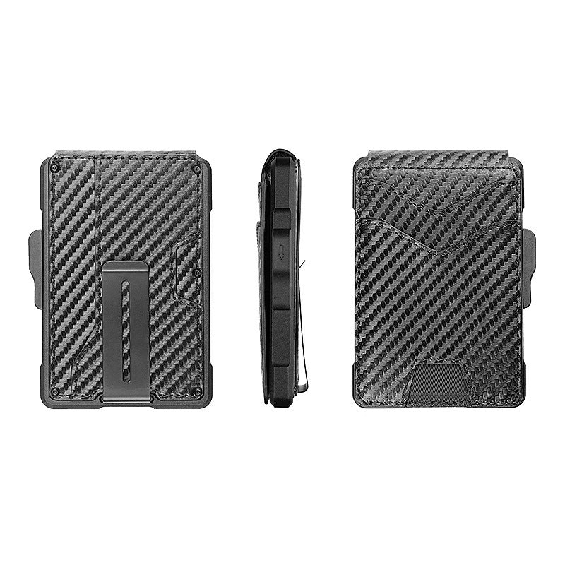 RFID Blocking Card Holder – Slim Wallet with Automatic Ejection