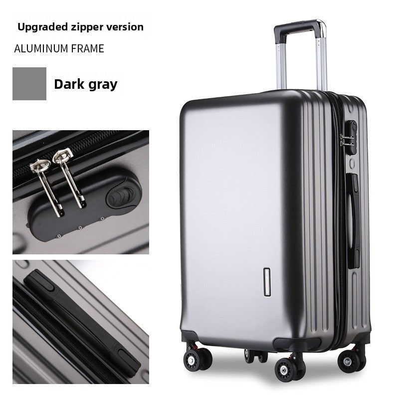 20-Inch Aluminum Frame Carry-On Luggage with USB Charging Port & Spinner Wheels