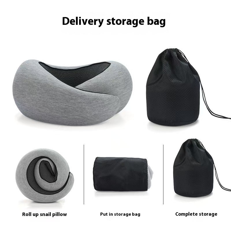 Memory Foam Travel Neck Pillow – Adjustable U-Shape Support