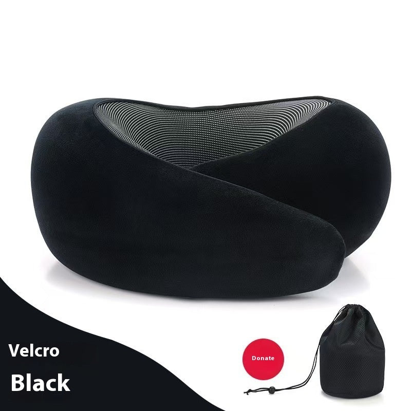 Memory Foam Travel Neck Pillow – Adjustable U-Shape Support