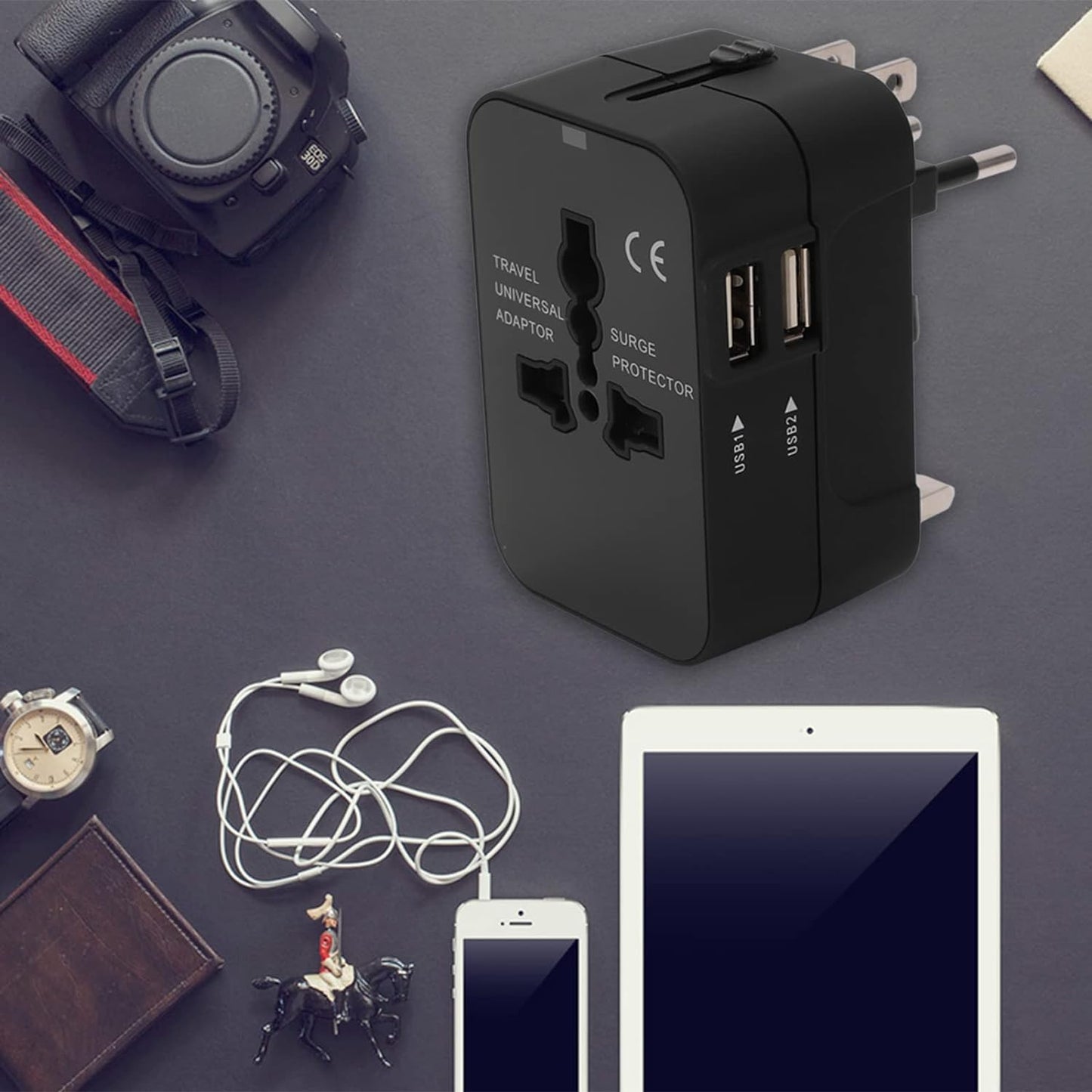 Universal Travel Adapter – All-in-One USB Wall Charger