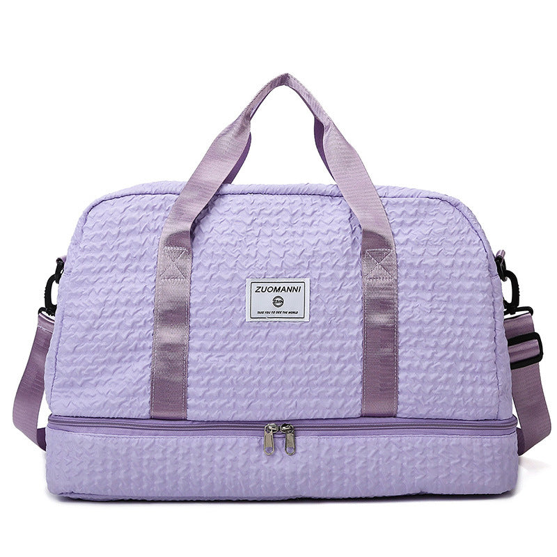 Ruched Travel Duffle with Wet/Dry Compartment