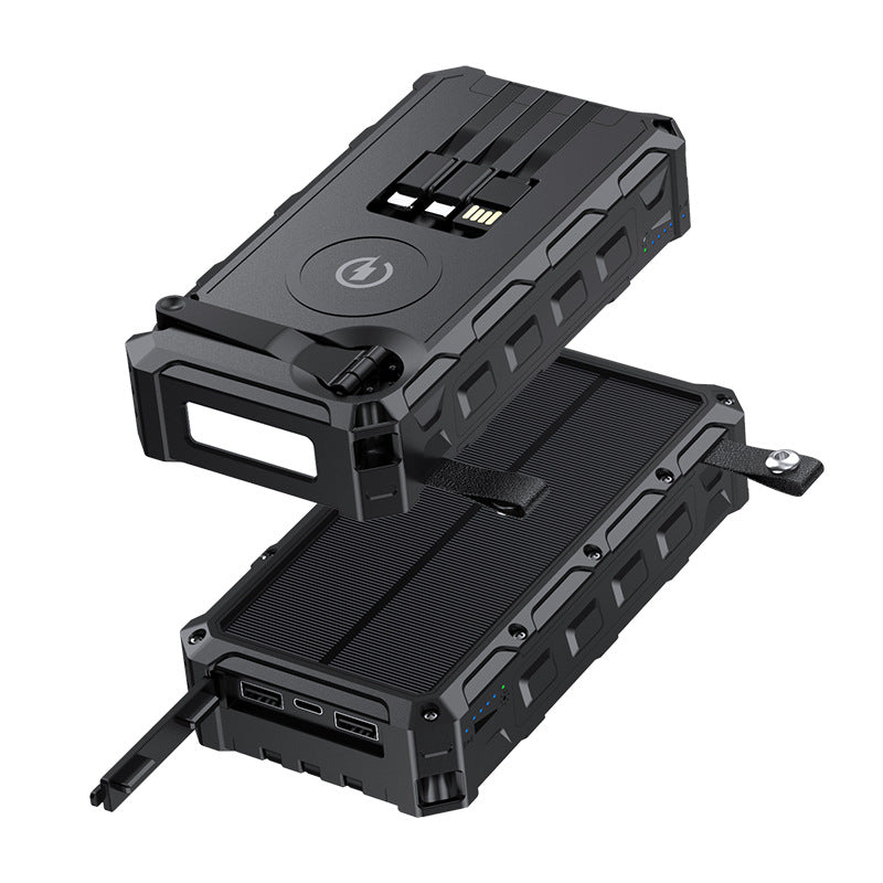 Solar Hand Crank Power Bank – 20000mAh Emergency Charger