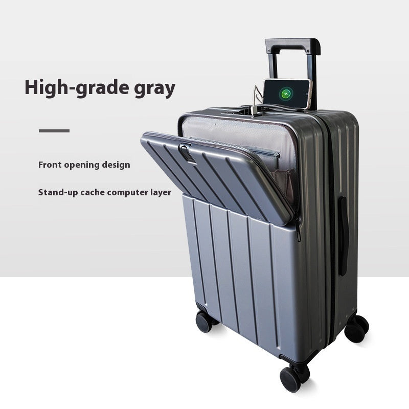 ABS+PC Hard Shell Carry-On Suitcase with Spinner Wheels