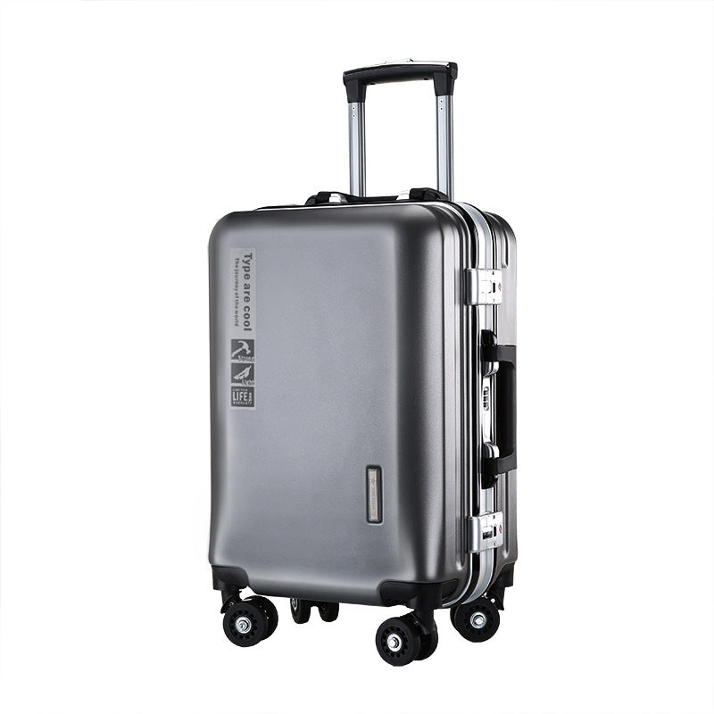 20-Inch Aluminum Frame Carry-On Luggage with USB Charging Port & Spinner Wheels