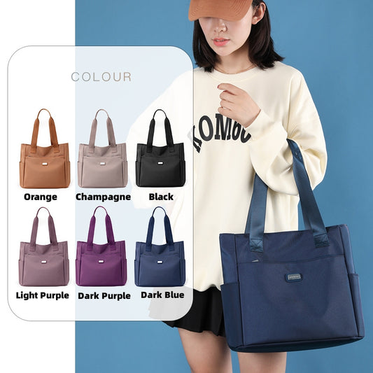 Women's Large Capacity Travel Handbag | Stylish Nylon Tote