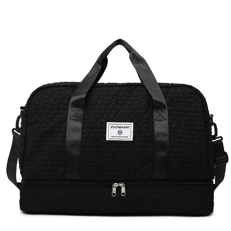 Ruched Travel Duffle with Wet/Dry Compartment