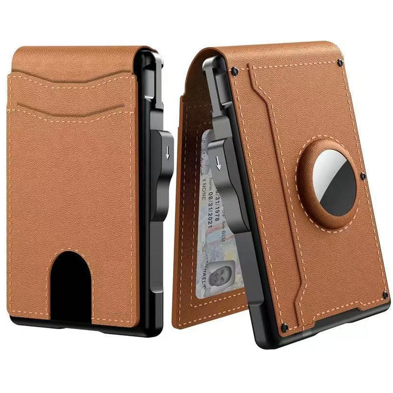 RFID Blocking Card Holder – Slim Wallet with Automatic Ejection