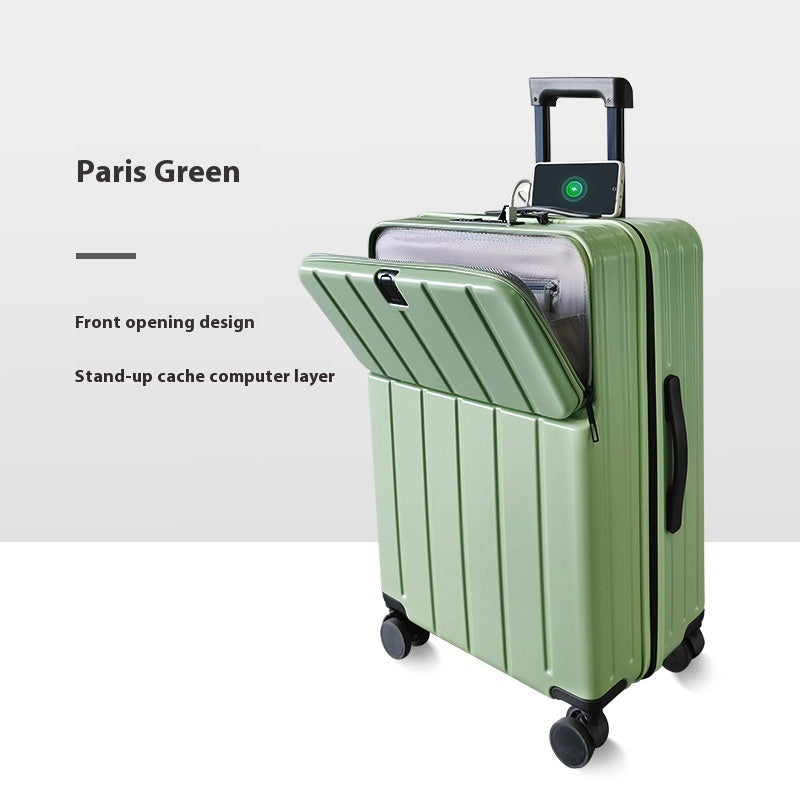 ABS+PC Hard Shell Carry-On Suitcase with Spinner Wheels