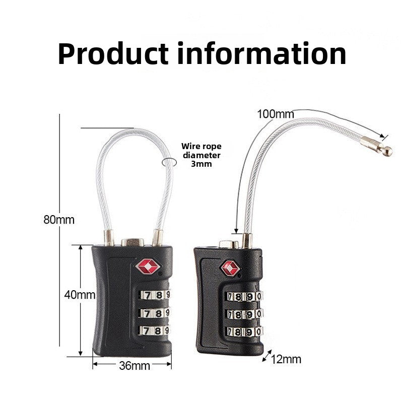 TSA Approved Luggage Lock – Travel Security Padlock