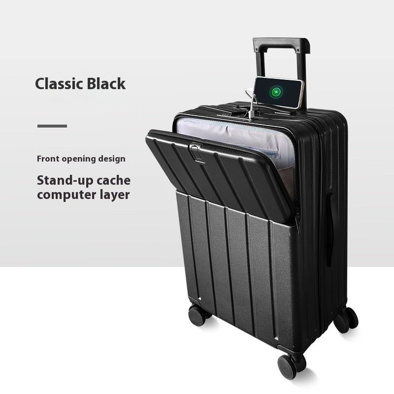 ABS+PC Hard Shell Carry-On Suitcase with Spinner Wheels