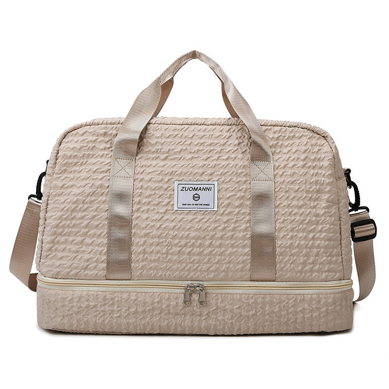 Ruched Travel Duffle with Wet/Dry Compartment