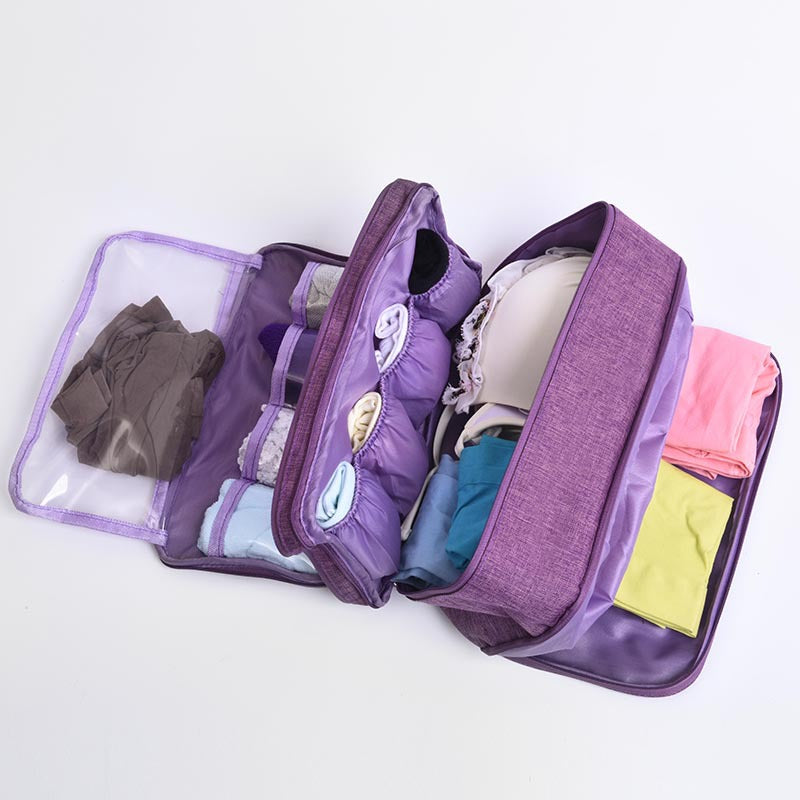 3-Tier Travel Underwear Organizer – Compact Storage Cube