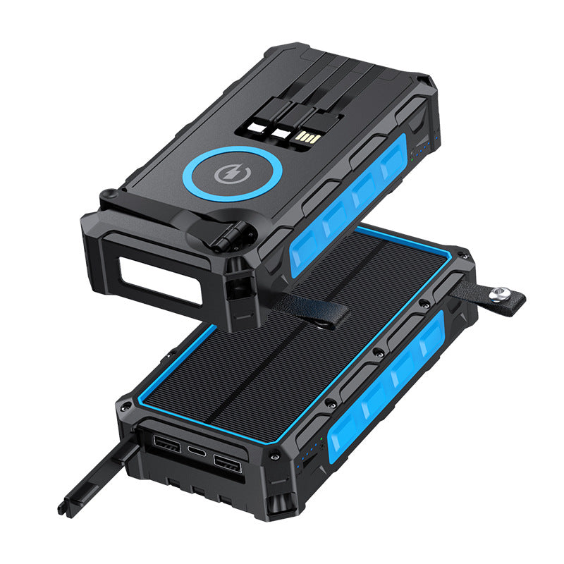 Solar Hand Crank Power Bank – 20000mAh Emergency Charger