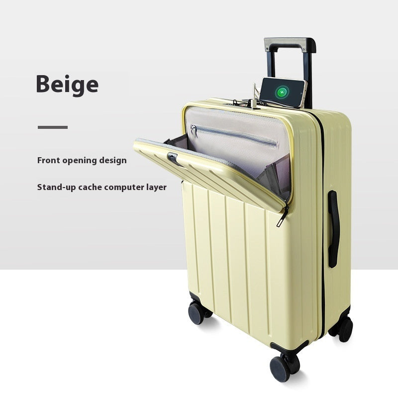 ABS+PC Hard Shell Carry-On Suitcase with Spinner Wheels