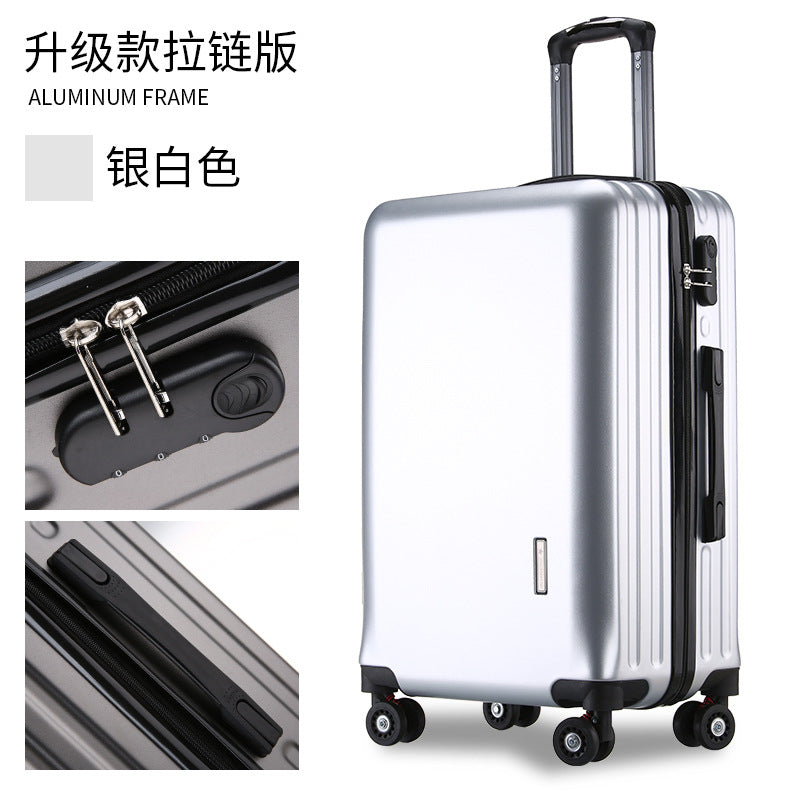 20-Inch Aluminum Frame Carry-On Luggage with USB Charging Port & Spinner Wheels