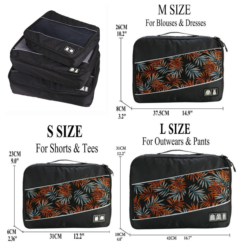 3-Piece Travel Packing Cubes – Luggage Organizer Set