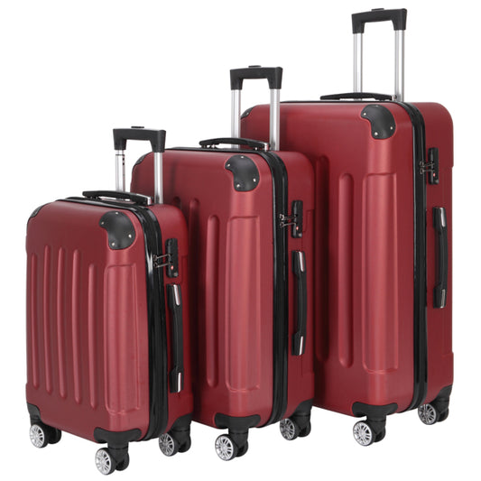 3-Piece Hard Shell Luggage Set with Spinner Wheels (20” 24” 28”)