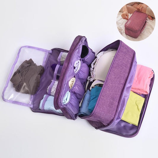 3-Tier Travel Underwear Organizer – Compact Storage Cube