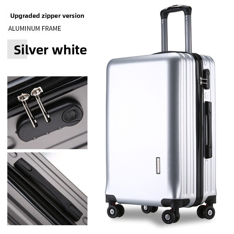 20-Inch Aluminum Frame Carry-On Luggage with USB Charging Port & Spinner Wheels