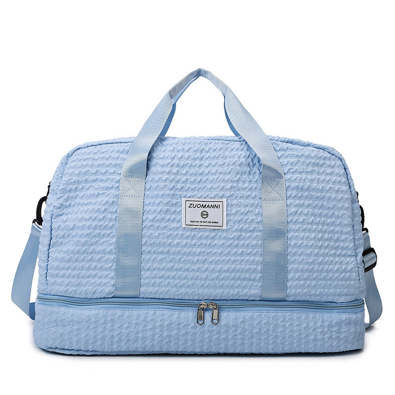 Ruched Travel Duffle with Wet/Dry Compartment