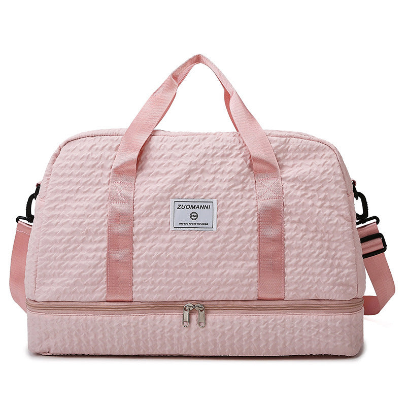 Ruched Travel Duffle with Wet/Dry Compartment